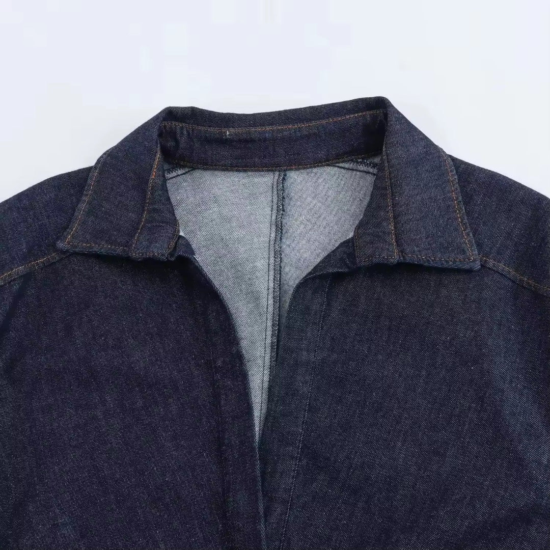 Levoire | Robe Chemise En Denim Avec Boutons