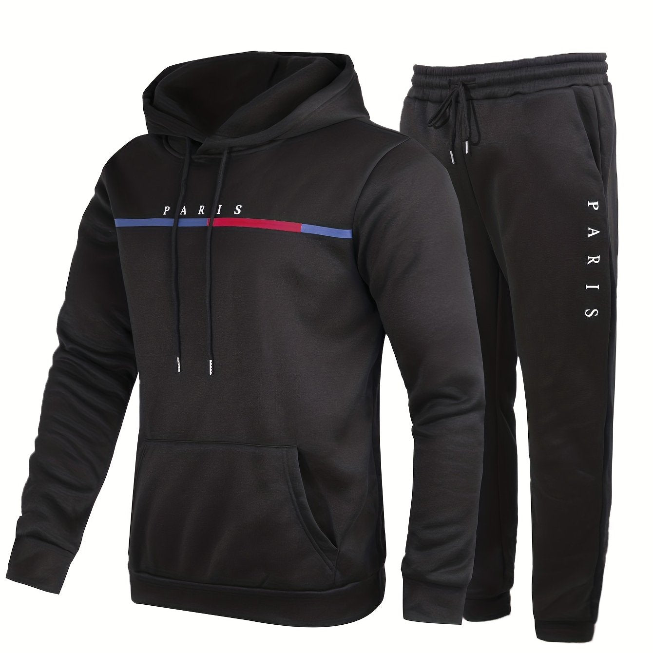 Levoire | 2 Pièces Costume Homme Paris Imprimé Noir