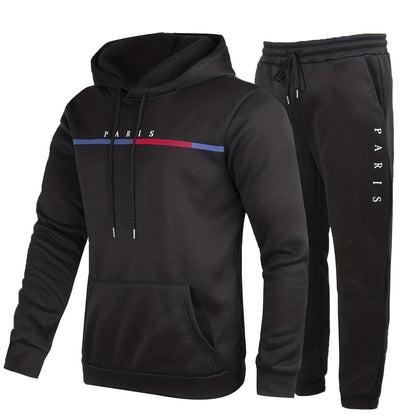 Levoire | 2 Pièces Costume Homme Paris Imprimé Noir