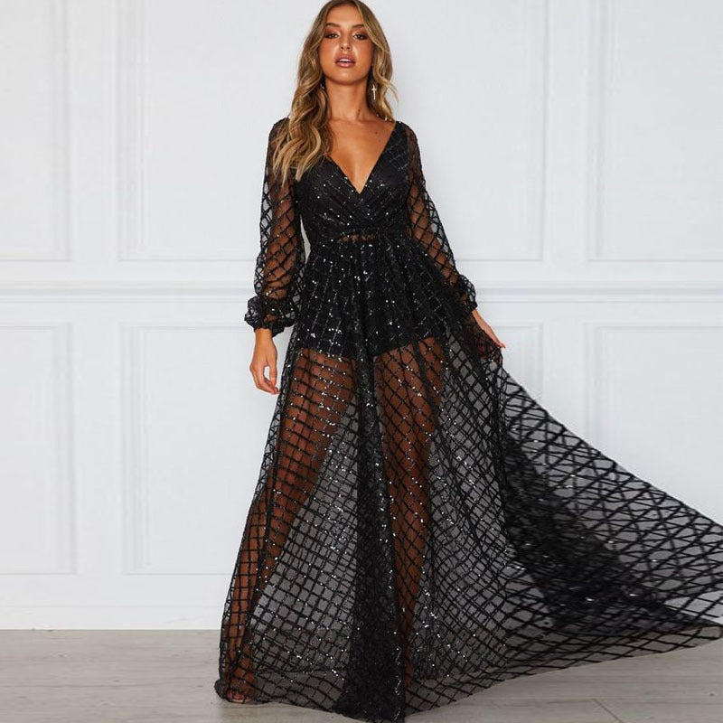 Levoire | Robe à dos large V en or