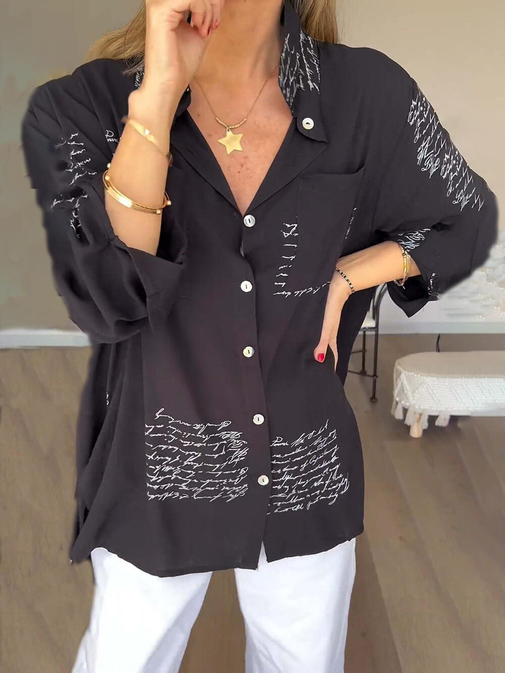 Levoire | Chemise Pour Un Style Décontracté Et Moderne Noir