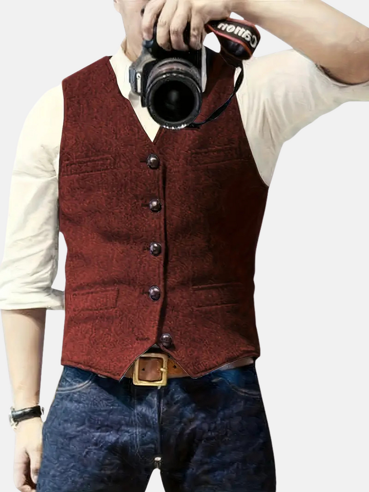 Levoire | Veste Pour Hommes Rouge bordeaux
