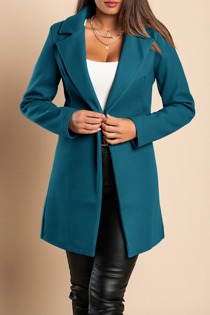 Levoire | Manteau Pour Femmes Avec Un Seul Bouton Et Une Coupe Élégante Bleu