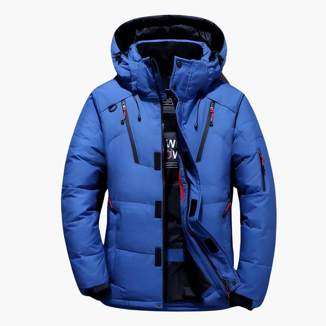 Levoire | Veste en duvet résistant au vent et à la pluie Bleu