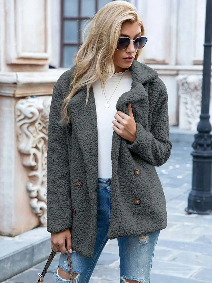 Levoire | Veste Teddy Chaude Et Tendance Gris