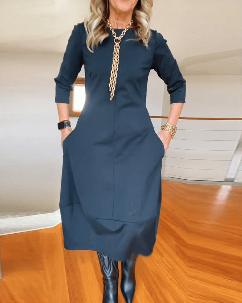 Levoire | Robe Midi Pour Femmes Avec Des Plaques Subtiles