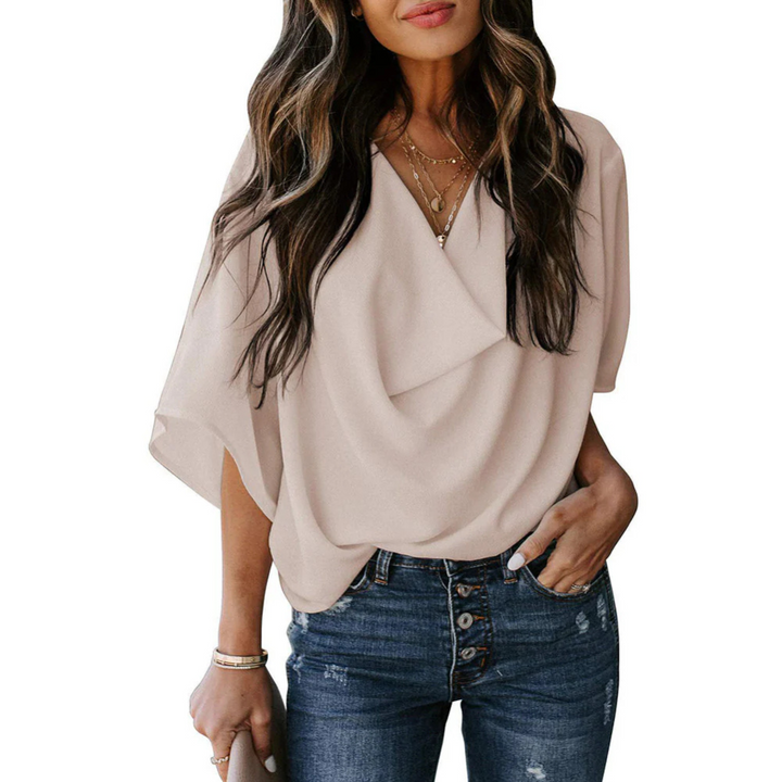 Levoire | Pull Gratuit Avec Décolleté En Cascade Braun