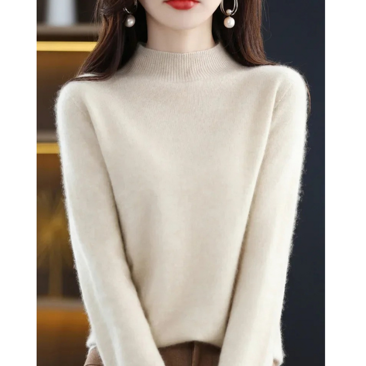 Levoire | Pull en Cachemire Doux pour Femmes Pull de Luxe pour Femmes Beige