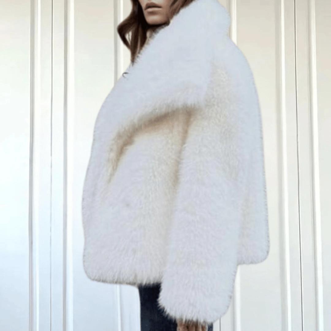 Levoire | Douce Veste En Peluche Blanc