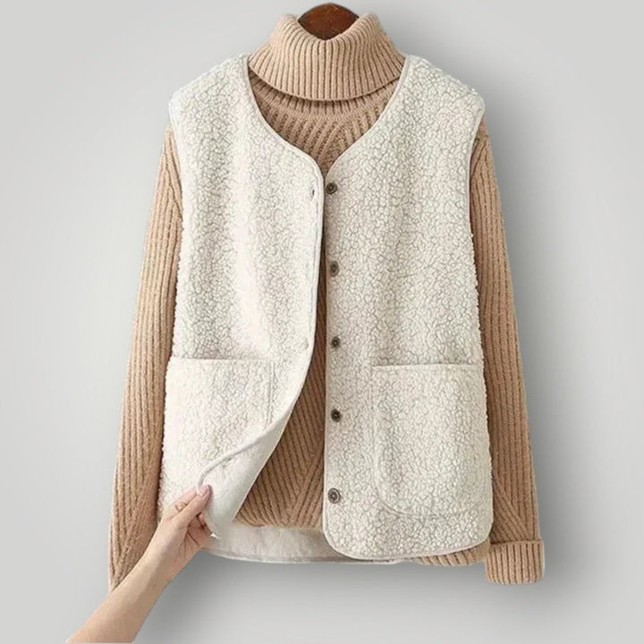 Levoire | Gilet En Laine Chic Polyvalent Beige