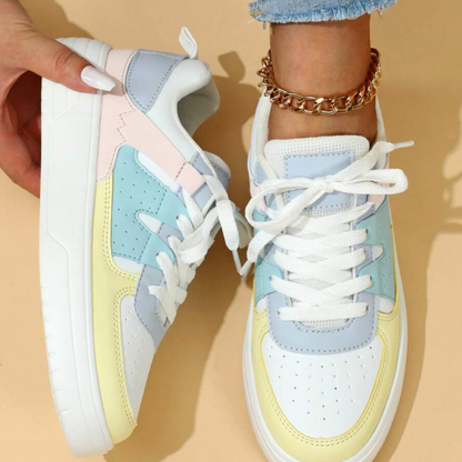 Levoire | Baskets Légères Colorées Pour - Femmes - À Lacets Arc-en-ciel