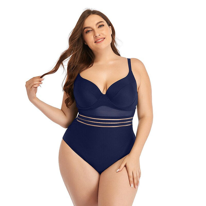 Levoire | Maillot De Bain En Mesh Solide Bleu profond