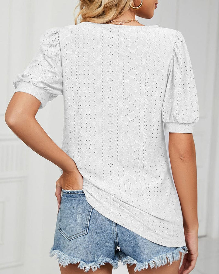 Levoire | T-Shirt En Une Couleur Uniforme Avec Manches Courtes