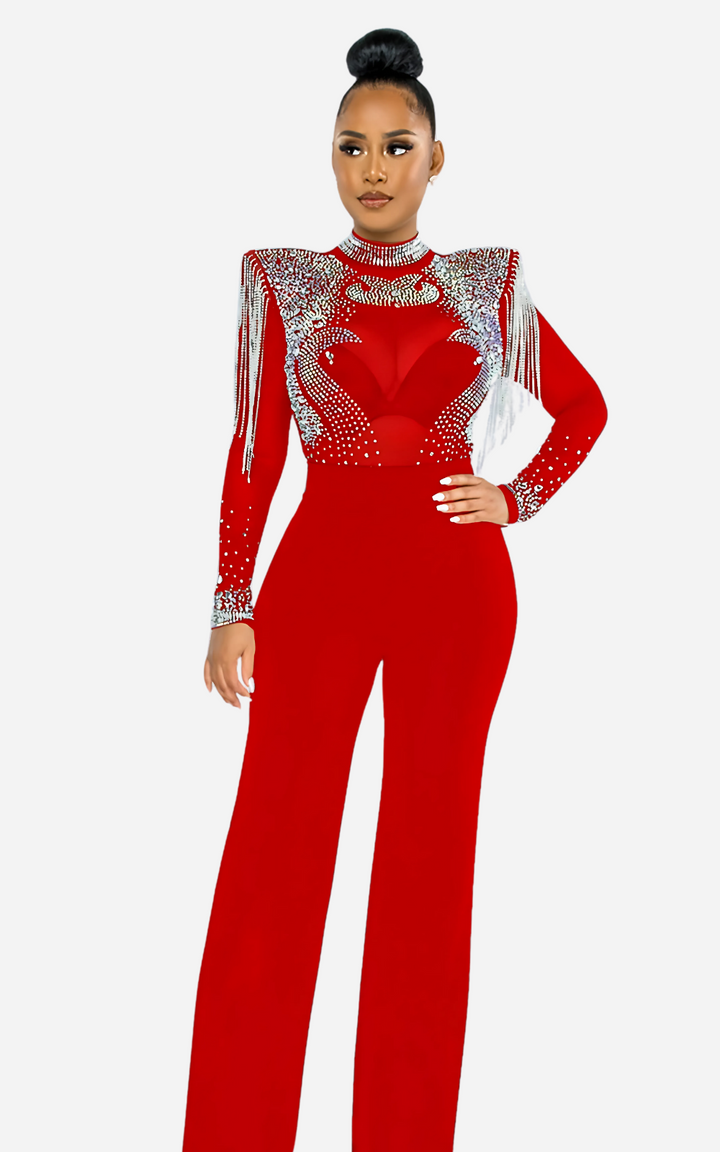Levoire | Robe Noire À Franges Pour Femmes Glamour Et Élégance Scintillante Rot