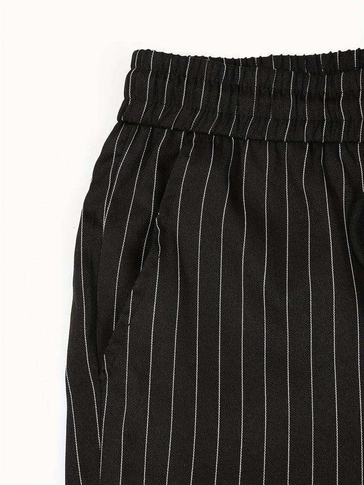 Levoire | Pantalons Pour Hommes Rayés Avec Jambes Droites