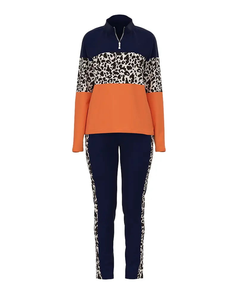 Levoire | Ensemble De Loungewear Deux Pièces Avec Motif Léopard