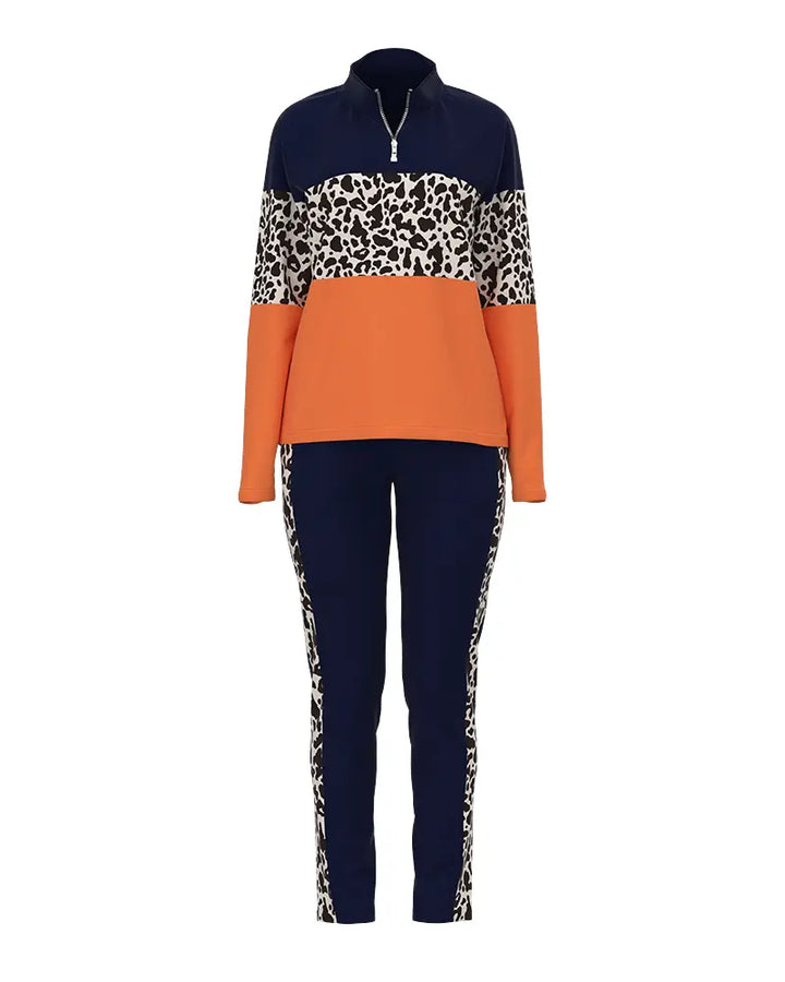 Levoire | Ensemble De Loungewear Deux Pièces Avec Motif Léopard