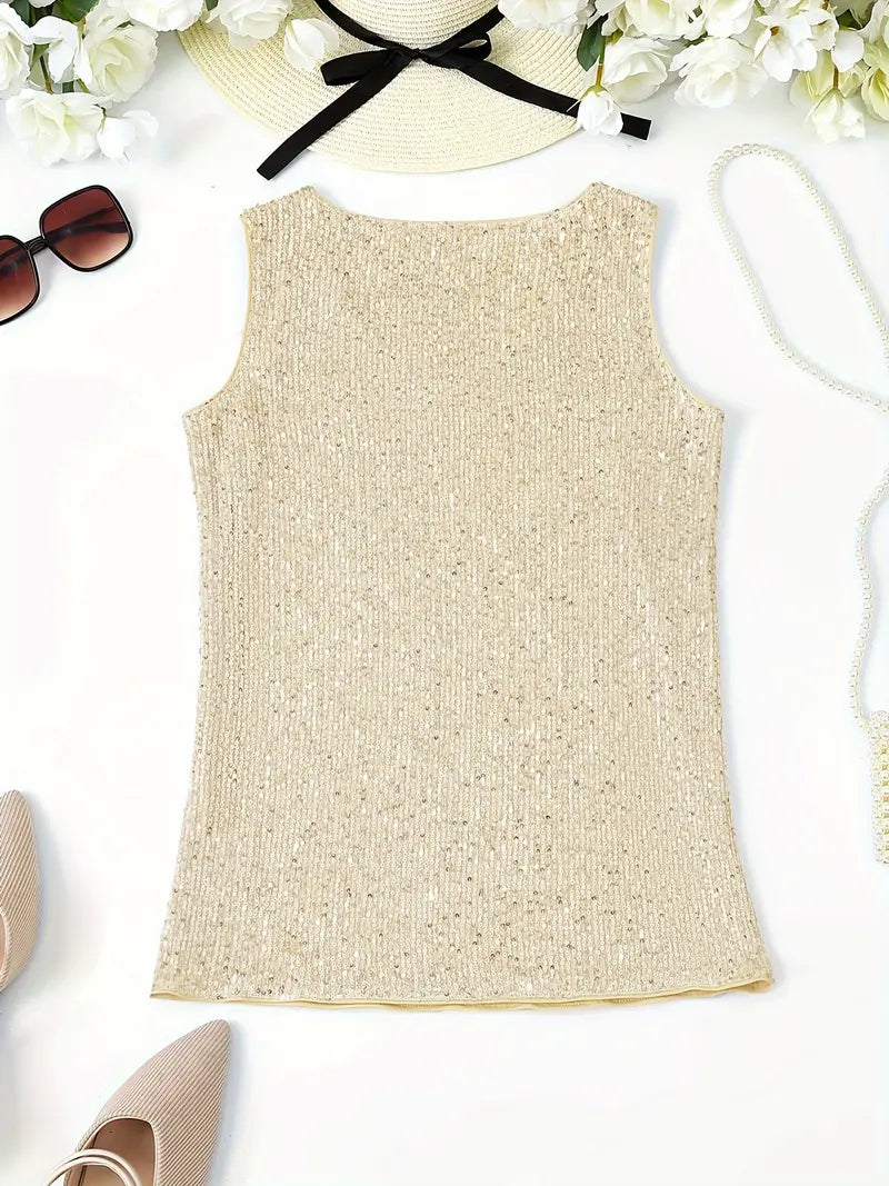 Levoire | Haut De Maillot Sans Manches Avec Des Paillettes