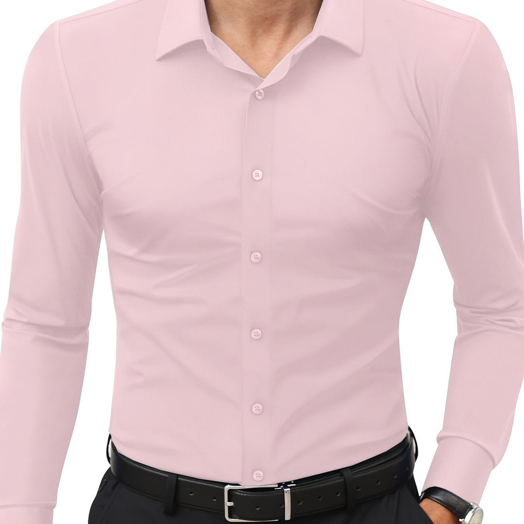 Levoire | Slim Fit Stretch Chemise Homme Boutonnée