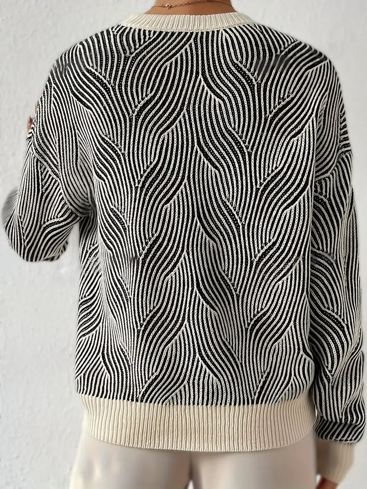 Levoire | Pull-Over Avec Impression Abstraite Élégant, Chaud Et Unique