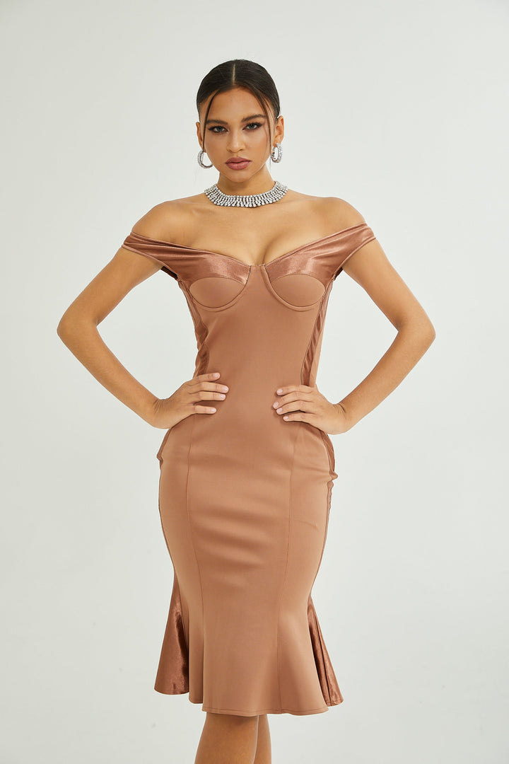 Levoire | Bustier Style Robe Midi Ajustée