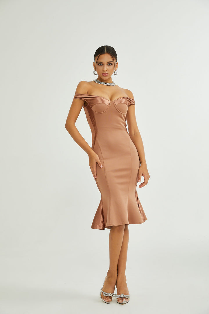 Levoire | Bustier Style Robe Midi Ajustée