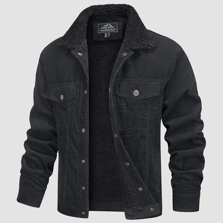 Levoire | Veste En Velours Élégante Et Confortable Pour Hommes Gris foncé
