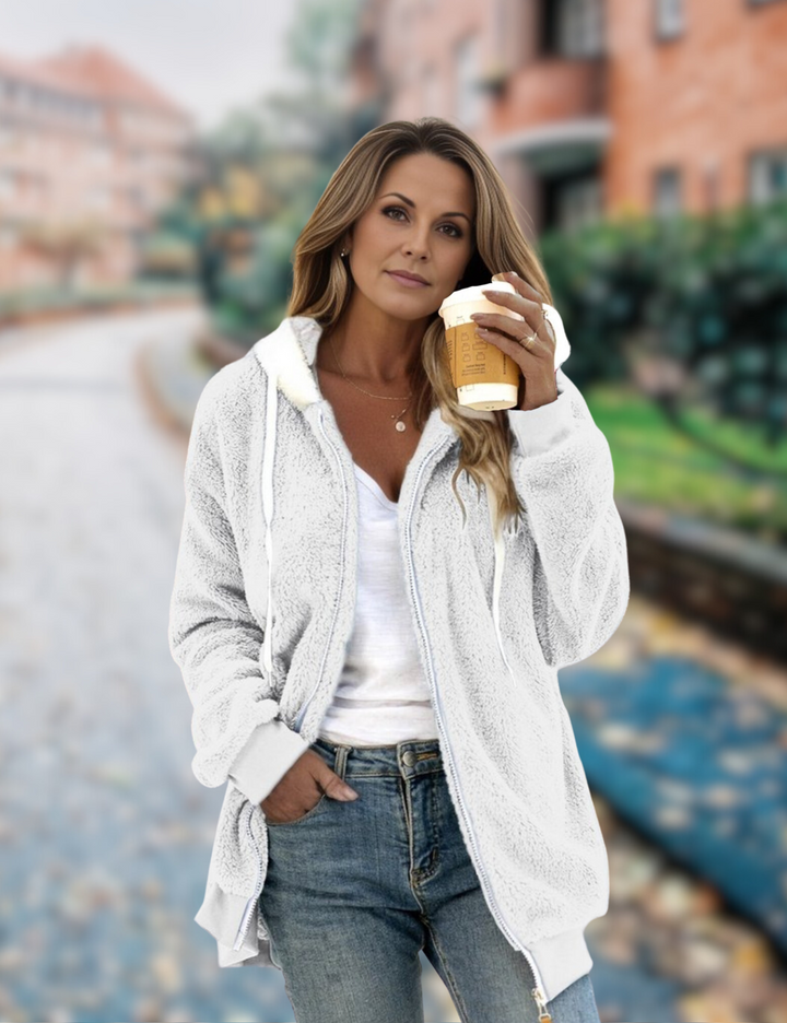 Levoire | Veste En Polaire Confortable Pour Femmes Blanc