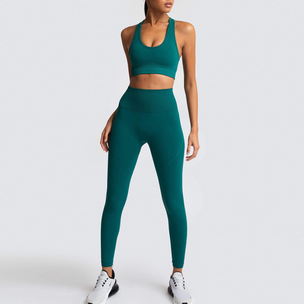 Levoire | Ensemble De Gym Sans Manches Pour Les Effets De Levage Et De Sculptage Vert foncé