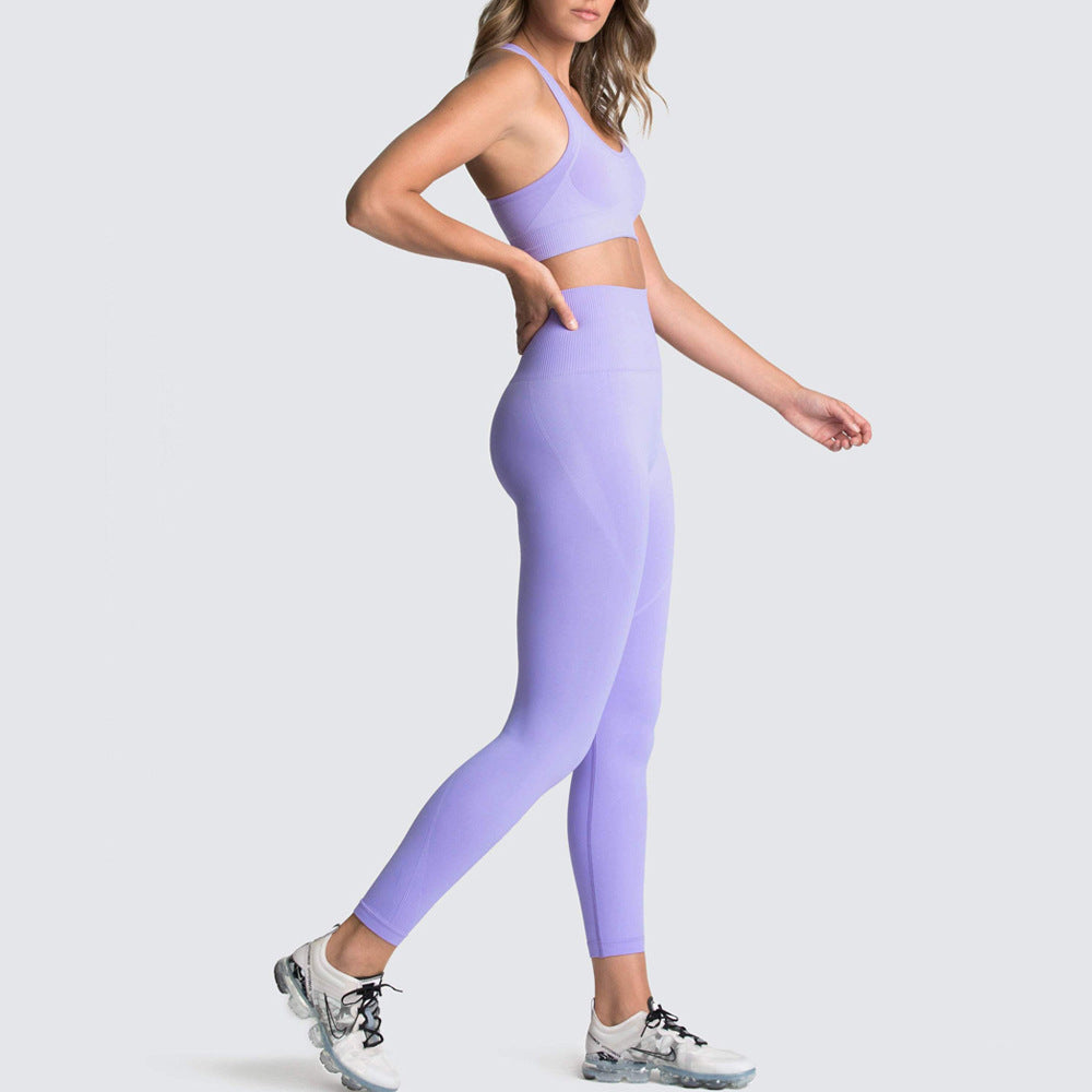 Levoire | Ensemble De Gym Sans Manches Pour Les Effets De Levage Et De Sculptage Bleu clair