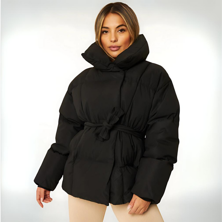 Levoire | Veste Longue Tempérée À Manches Avec Poches Noir