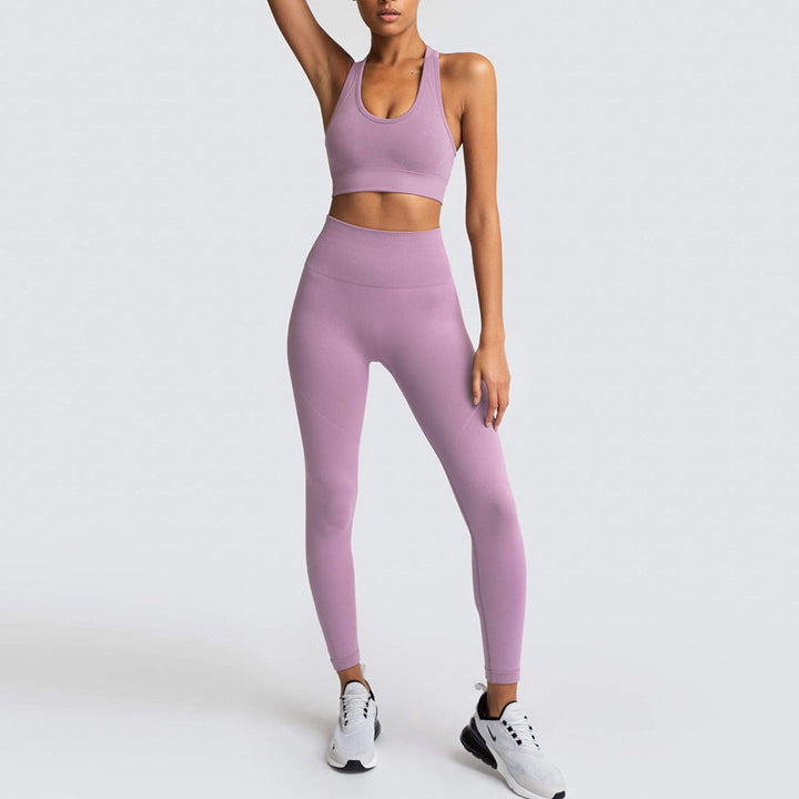 Levoire | Ensemble De Gym Sans Manches Pour Les Effets De Levage Et De Sculptage Lilac clair