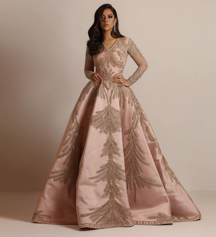 Levoire | Jupe longue stylée célébration sexy robe de soirée Or