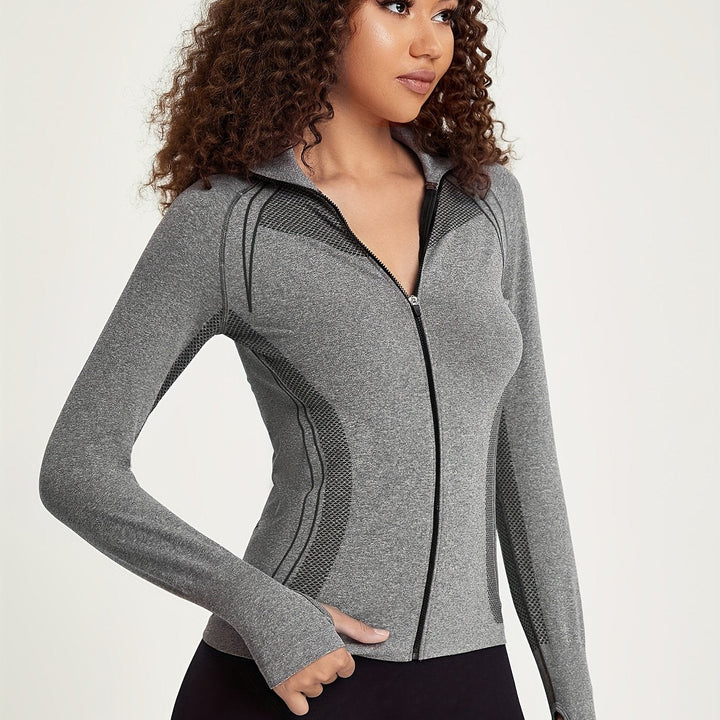 Levoire | Veste De Sport Pour Femmes À Manches Longues Et Décorations Rayées