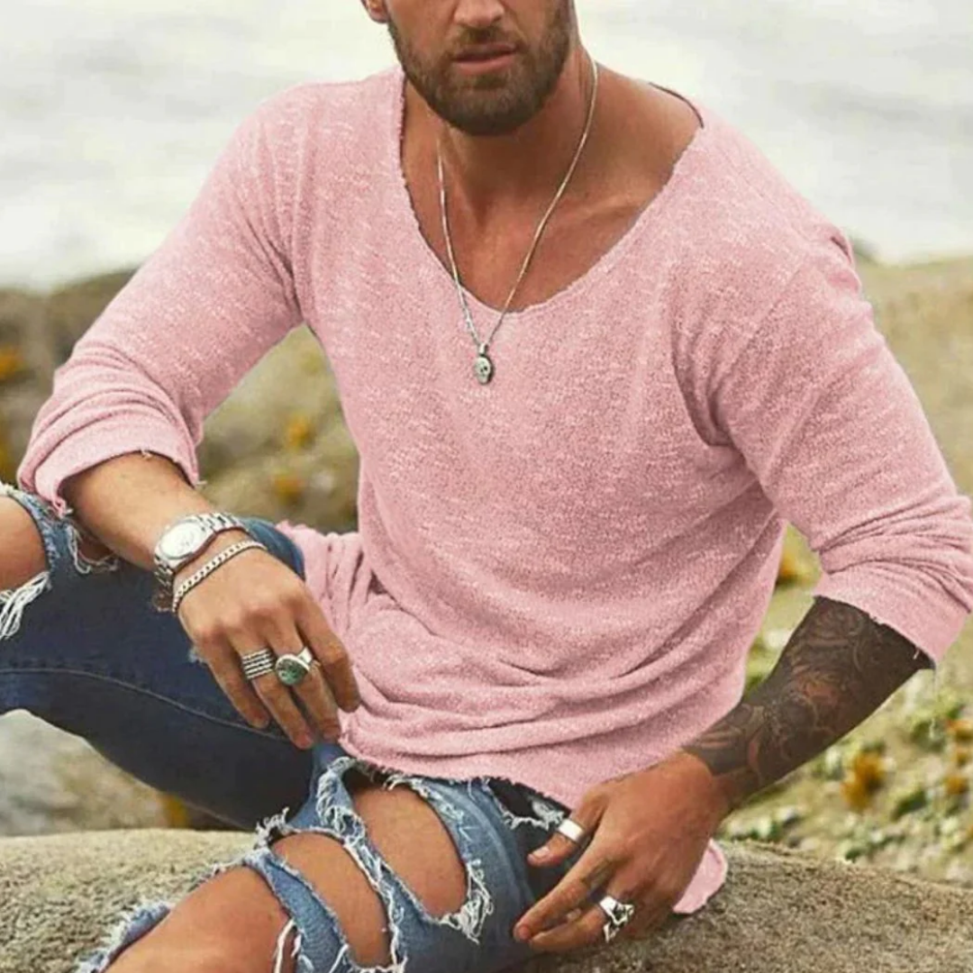 Levoire | Chemise à manches longues pour hommes Rose