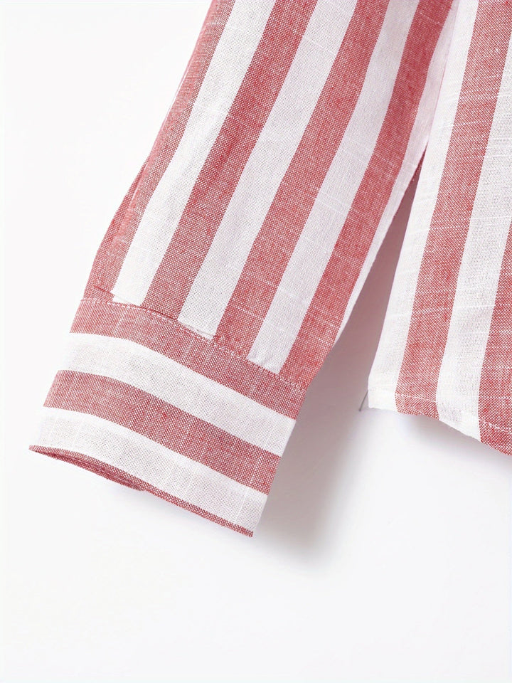 Levoire | Chemise Homme Rayée Avec Revers