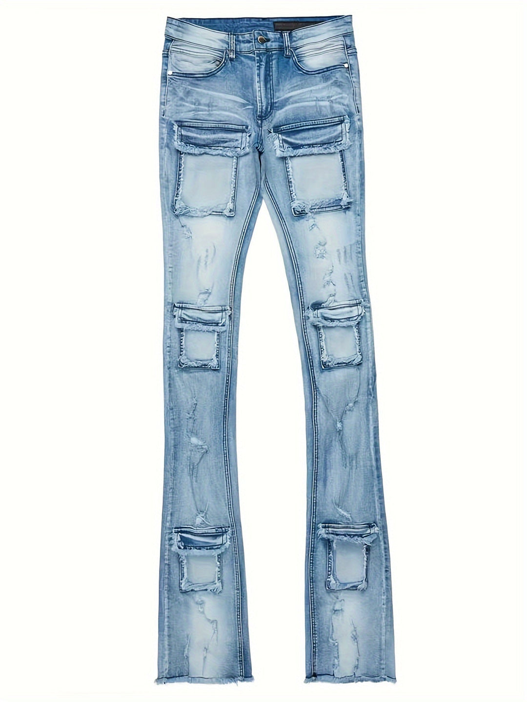 Levoire | Jean Bootcut Usé Avec Un Plan Multitâche