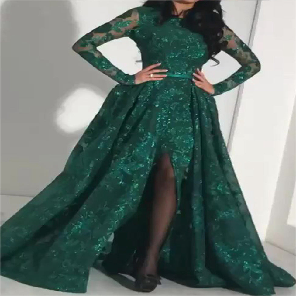 Levoire | Élégant robe de soirée A-ligne Vert