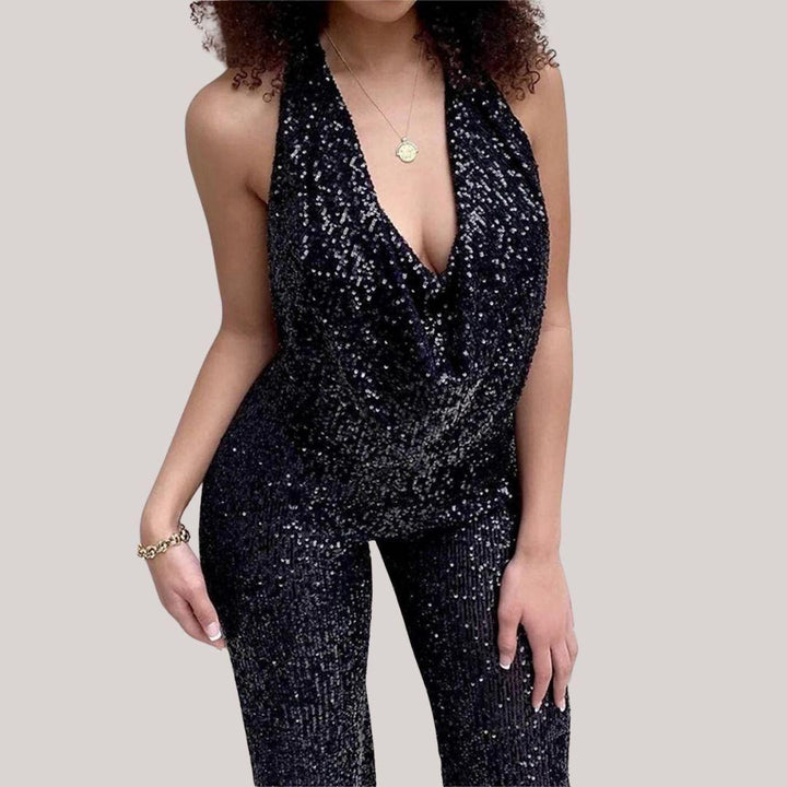 Levoire | Combinaisons Pour Femmes Sans Bretelles, Jambes Larges, Vêtements Formels Noir
