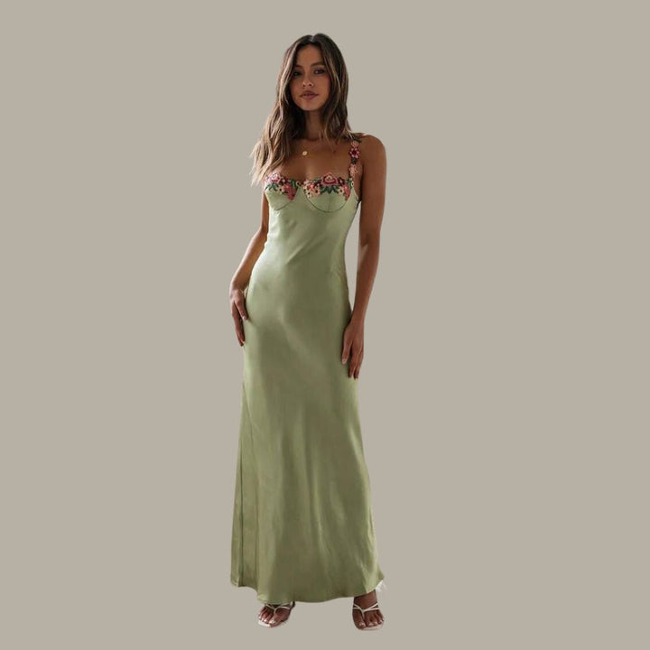 Levoire | Maxi robe élégante pour femme Vert