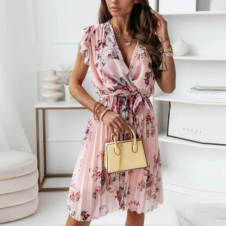 Levoire | Robe élégante à fleurs avec une touche féminine