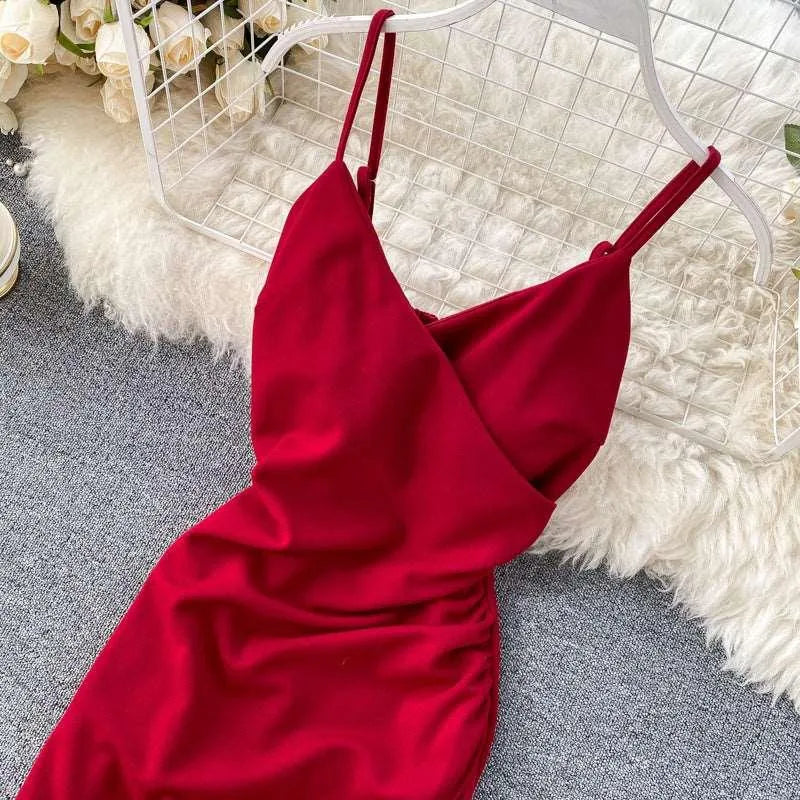 Levoire | Robe à décolleté en V et fente