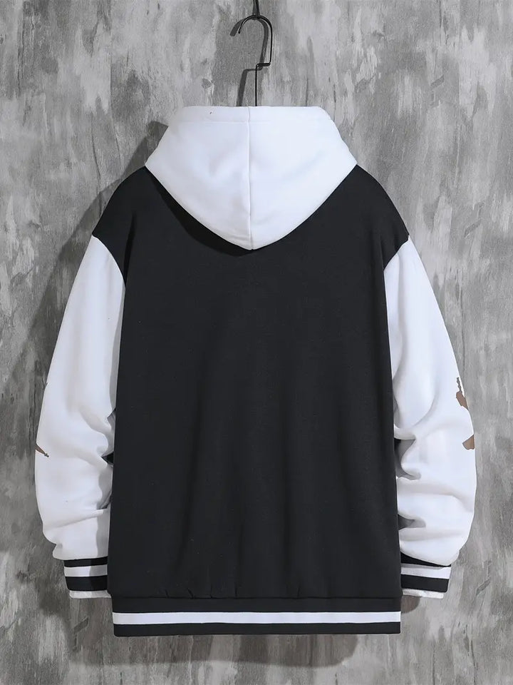 Levoire | Veste De Baseball Avec Capuche Pour Hommes