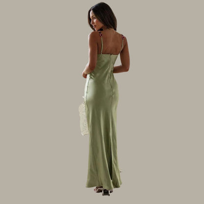 Levoire | Robe maxi satin florale