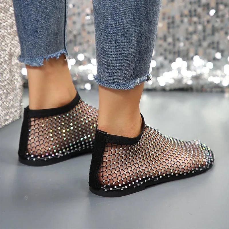 Levoire | Sandales à paillettes avec design en strass