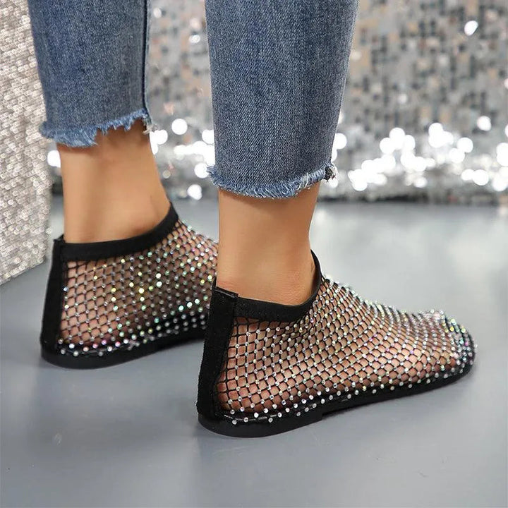 Levoire | Sandales à paillettes avec design en strass