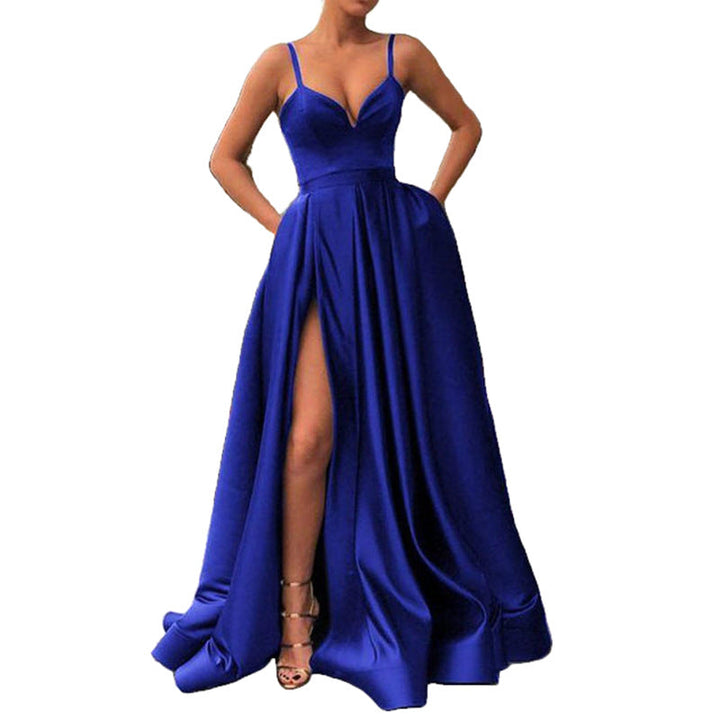 Levoire | Élégant accentuant Simple Longueur de plancher Tenue de soirée