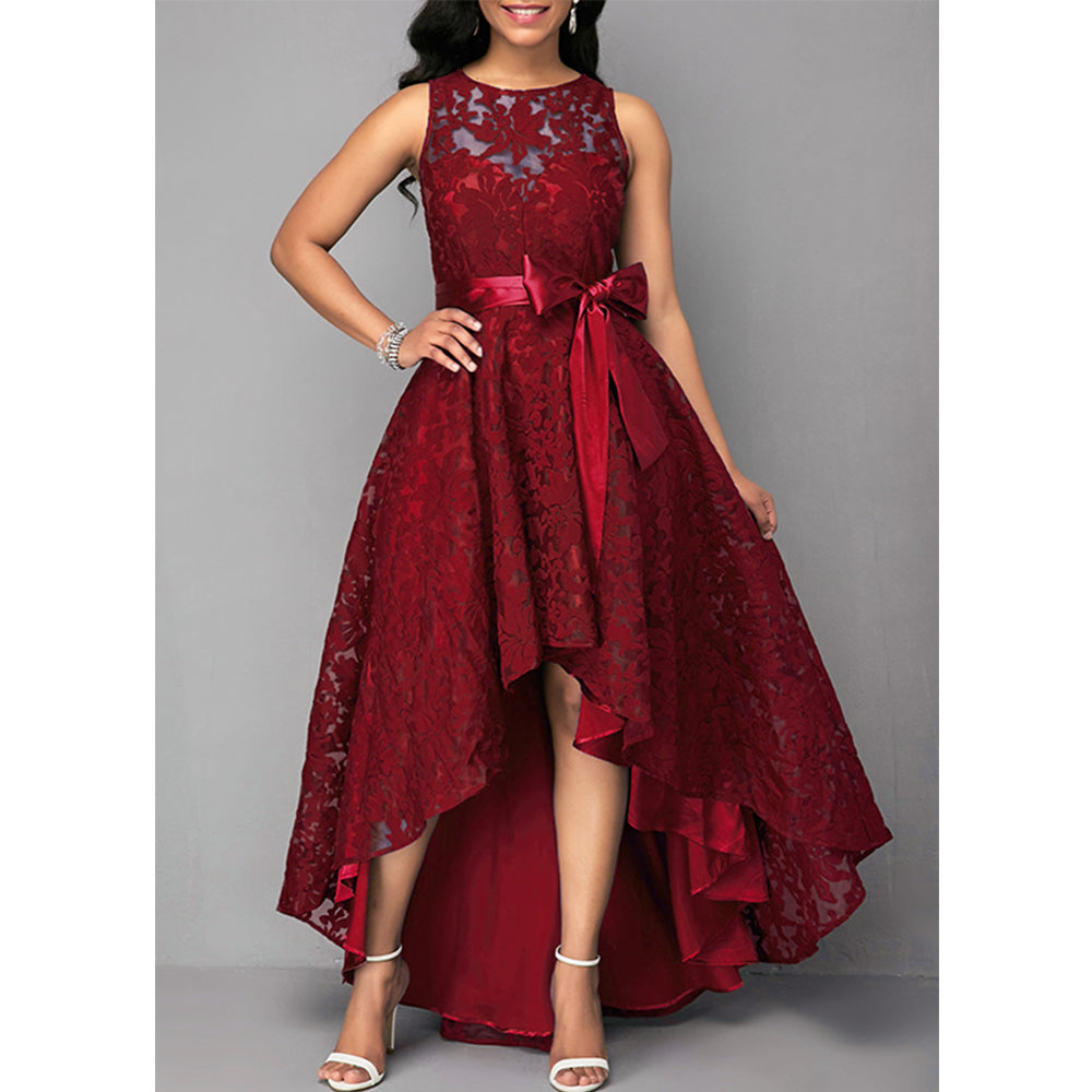 Levoire | Robe asymétrique en dentelle exquise
