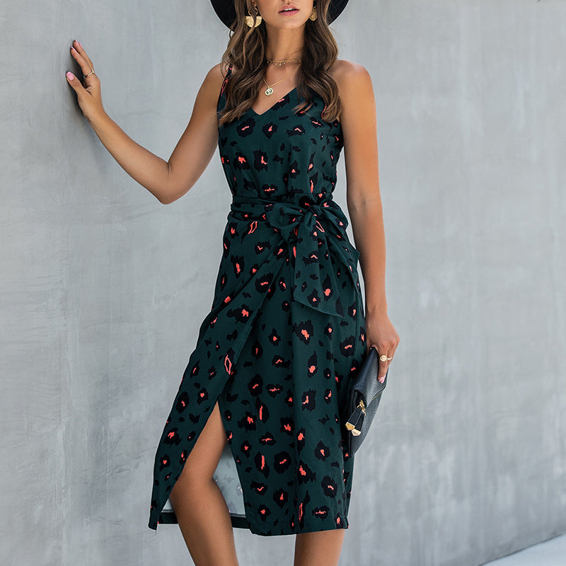 Levoire | Robe chic d'été élégante à coupe irrégulière Vert