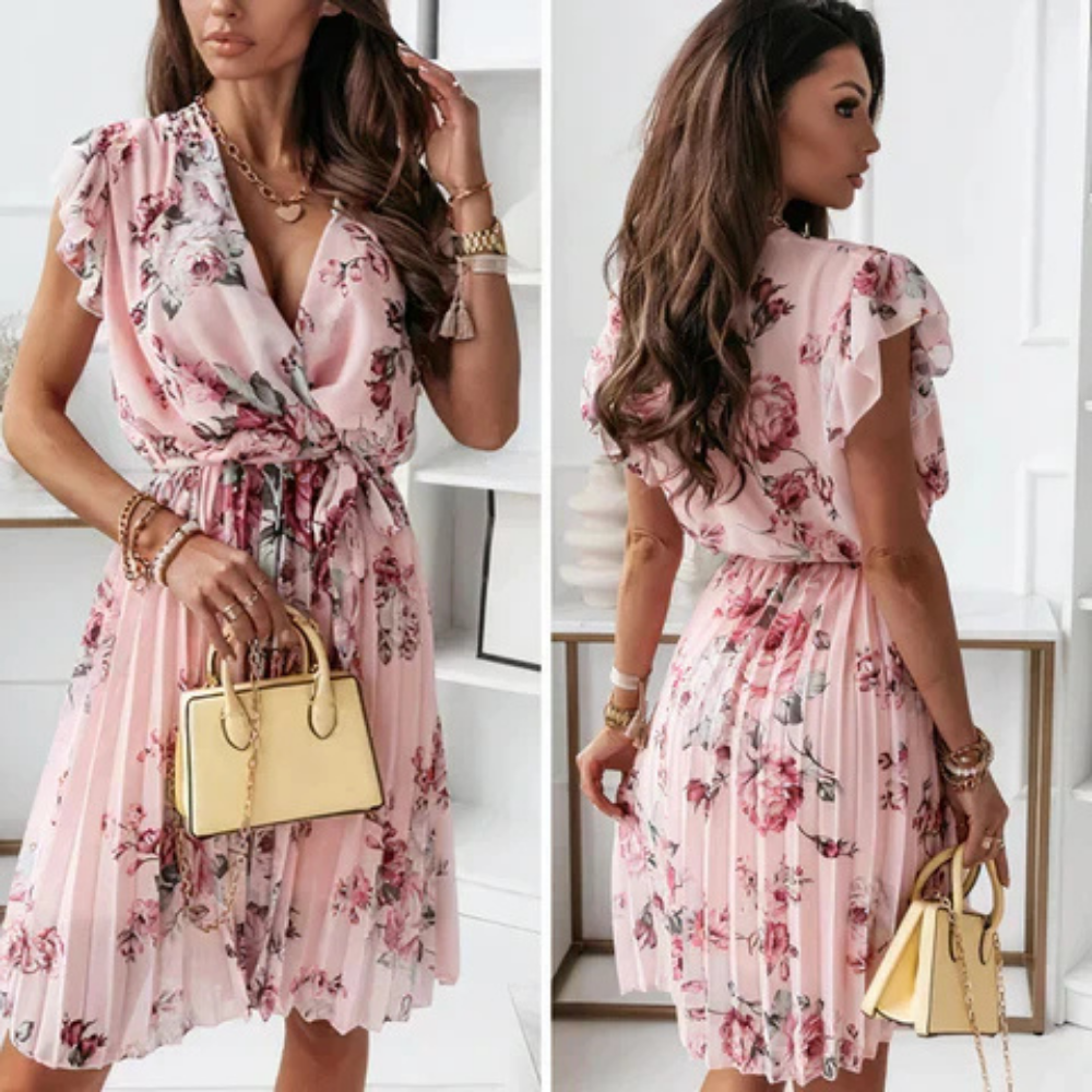 Levoire | Robe élégante à fleurs avec une touche féminine